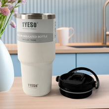 High Quality Stainless Steel Vacuum Glass Insulated Glass Coffee Cups Double Walled Travel Mug, Car Coffee Mug, Tumbler (With Lid & Handle / 1 Pc)