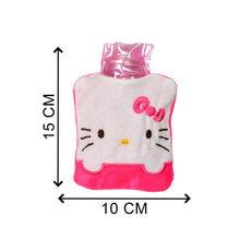 Pink Small Hot Water Bag with Cover for Pain Relief