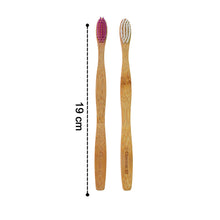 Eco-Friendly Natural Bamboo Toothbrush with Medium Bristles (2 Pc)