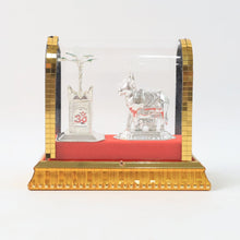 Decorative Kamdhenu Cow with Calf and Tulsi Plant Idol Set